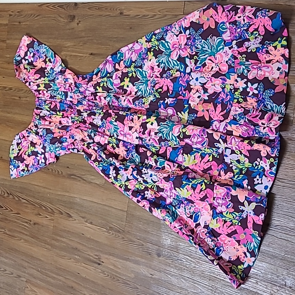 Lilly Pulitzer women,s Floral Dress in Pink‎ and Blue used exelente condition. - Picture 8 of 16
